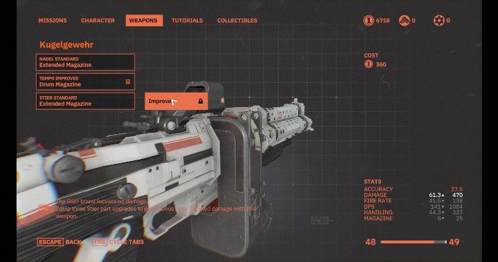 Drugim ważnym aspektem są oczywiście obrażenia - Ulepszenia broni w Wolfenstein Youngblood - Wolfenstein: Youngblood - poradnik do gry