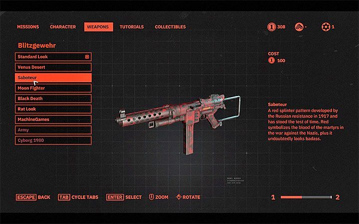 Możesz także zmienić skórkę dla każdej z używanej broni - Czy mogę zmienić wygląd postaci w Wolfenstein Youngblood? - Wolfenstein: Youngblood - poradnik do gry