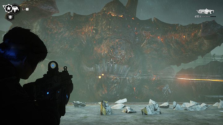 Po krótkiej chwili dostaniesz przez radio następujące instrukcje - wycofać się do zbrojowni - Akt 4 Rozdział 2 - Upadek | Solucja Gears 5 - Gears 5 - poradnik do gry