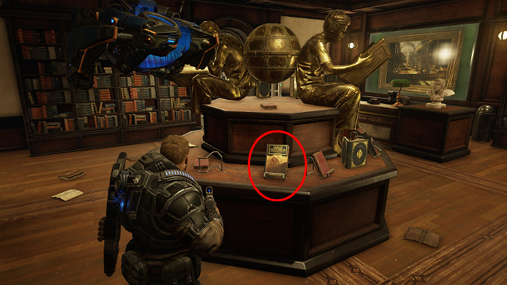 Ostatni przedmiot kolekcjonerski z trzeciego rozdziału znajdziesz w bibliotece - Akt 1 Rozdział 3 - To jest wojna | Przedmioty kolekcjonerskie w Gears 5 - Gears 5 - poradnik do gry