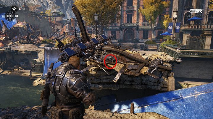 W pierwszej kolejności udaj się w prawą stronę - Akt 1 Rozdział 3 - To jest wojna | Solucja Gears 5 - Gears 5 - poradnik do gry