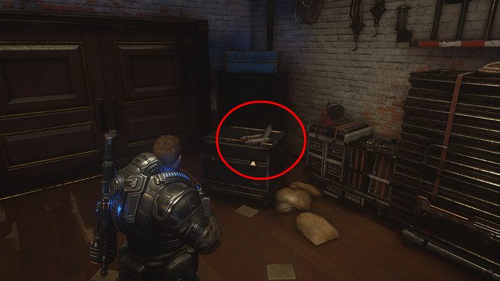 Na końcu pomieszczenia znajdziesz jeszcze jeden przedmiot kolekcjonerski: Rekwizyt - zwój z Kanonem Octus - Akt 1 Rozdział 4 - Nadchodzi zmiana | Solucja Gears 5 - Gears 5 - poradnik do gry