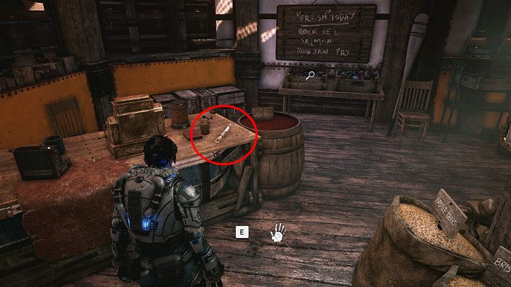 Zejdź schodami i skręć do składu towarów po prawej stronie - Akt 2 Rozdział 1 - Rekrutacja | Solucja Gears 5 - Gears 5 - poradnik do gry