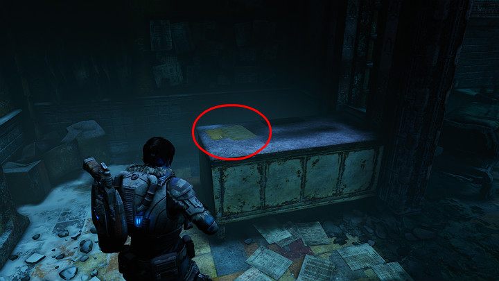 Na biurku przy dużych drzwiach znajdziesz przedmiot kolekcjonerski - Przechwycony list - Akt 2 Rozdział 3 - ...tym mniej polanek | Solucja Gears 5 - Gears 5 - poradnik do gry