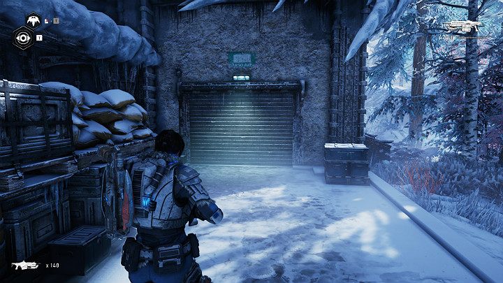 Aby kontynuować swoją misję musisz przejść przez tę bramę - Akt 2 Rozdział 3 - ...tym mniej polanek | Solucja Gears 5 - Gears 5 - poradnik do gry