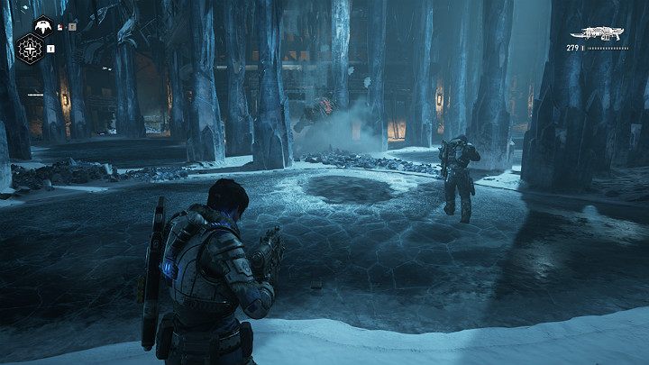 Walka z Bossem jest bardzo schematyczna i wymaga nieco cierpliwości - Akt 2 Rozdział 5 - Mniejsze tajemnice | Solucja Gears 5 - Gears 5 - poradnik do gry