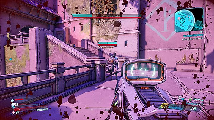 Na obrzeżach areny znajdują się balkoniki oraz długie korytarze, których możesz używać do unikania ataków bossa - The Impending Storm | Solucja Borderlands 3 - Borderlands 3 - poradnik do gry
