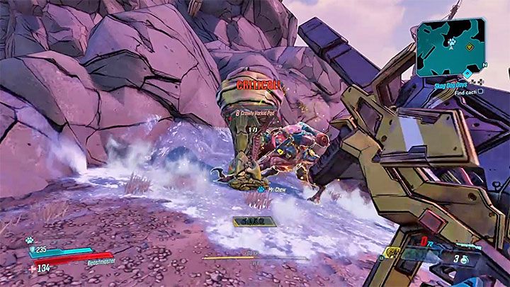 Tuż przed tym jak uda ci się zabić bossa skryje się on w swego rodzaju kokonie - Lavender Crawly | Trudni przeciwnicy w Borderlands 3 - Borderlands 3 - poradnik do gry