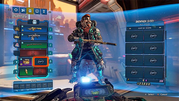 Możesz już umieścić jakiś moduł klasowy w nowo odblokowanym slocie - Jak odblokować moduły klasowe (Class Mods) w Borderlands 3? - Borderlands 3 - poradnik do gry