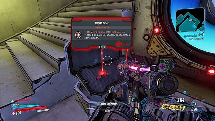 Warto zaznaczyć, że w pomieszczeniu gdzie walczy się z bossem Mouthpiece znajdują się liczne skrzynie z ikonami krzyża - Mouthpiece | Trudni przeciwnicy w Borderlands 3 - Borderlands 3 - poradnik do gry