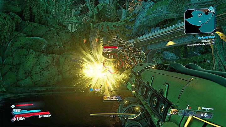 Powróć do Knotty Peak żeby spotkać się z Hammerlockiem i odebrać od niego winyl Montys Wooden Record - The Family Jewel | Solucja Borderlands 3 - Borderlands 3 - poradnik do gry
