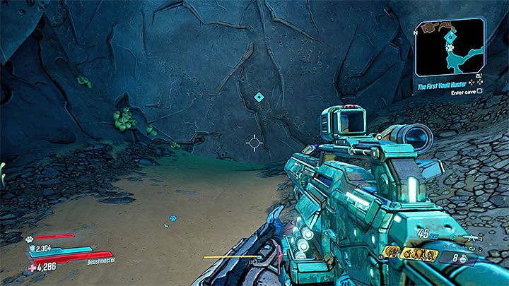 Po zbliżeniu się do celu misji wysiądź z pojazdu i kontynuuj podróż pieszo - The First Vault Hunter | Solucja Borderlands 3 - Borderlands 3 - poradnik do gry