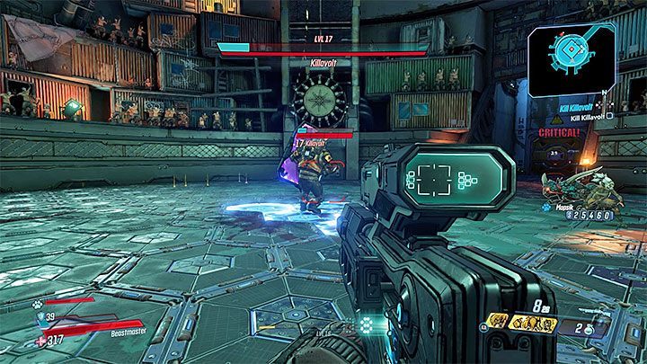 Killavolt w trakcie bitwy korzysta też niestety z dużej tarczy, która utrudnia skuteczne atakowanie go - Promethea | Zadanie poboczne w Borderlands 3 - Borderlands 3 - poradnik do gry