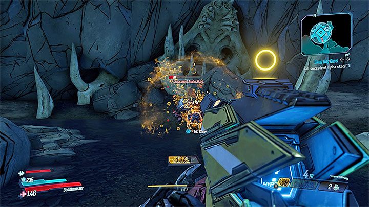 Drugi wymóg questu to pozyskanie pięciu sztuk soczystego mięsa skagów Succulent Skag Meat - Pandora | Zadanie poboczne w Borderlands 3 - Borderlands 3 - poradnik do gry
