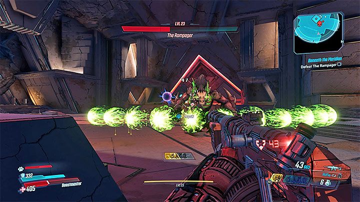 Boss w drugiej fazie walki polega na innym żywiole, a mianowicie wyprowadza żrące ataki - The Rampager | Trudni przeciwnicy w Borderlands 3 - Borderlands 3 - poradnik do gry