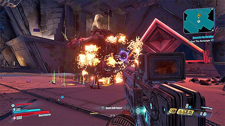 Kluczem do przetrwania jest pozostawanie w ciągłym ruchu, bo wszystkie filary prawdopodobnie zostały już zniszczone - The Rampager | Trudni przeciwnicy w Borderlands 3 - Borderlands 3 - poradnik do gry