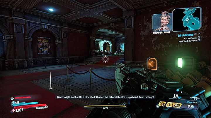 W jednym z kolejnych korytarzy znajdziesz też wzmocnione działko - Lair of the Harpy | Solucja Borderlands 3 - Borderlands 3 - poradnik do gry