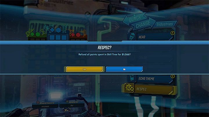 Musisz zapłacić kredytami za reset umiejętności - Jak zresetować umiejętności w Borderlands 3? - Borderlands 3 - poradnik do gry