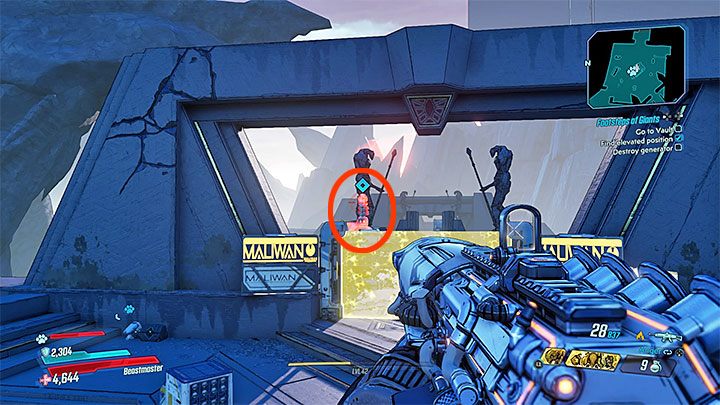 Dalsze przejście blokowane jest przez pole siłowe - Footsteps of Giants | Solucja Borderlands 3 - Borderlands 3 - poradnik do gry