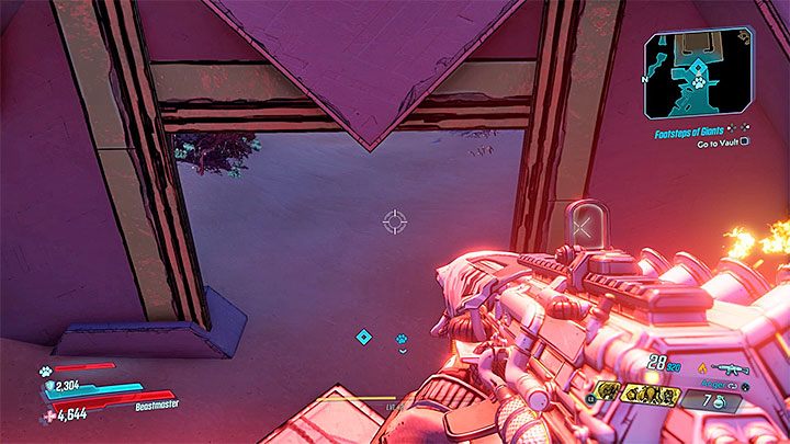 Przejście dalej będzie blokowane przez roślinność, tak więc podejdź do barykady i wykonaj atak wręcz - Footsteps of Giants | Solucja Borderlands 3 - Borderlands 3 - poradnik do gry