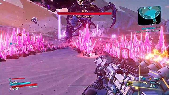 Walka rozgrywana jest na dużej arenie, po której zdecydowanie warto dużo przemieszczać się - Divine Retribution | Solucja Borderlands 3 - Borderlands 3 - poradnik do gry
