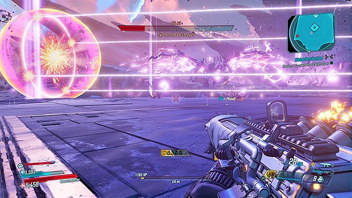 Począwszy od drugiego uklęknięcia boss będzie korzystał z dwóch kolejnych silnych ataków obszarowych - Divine Retribution | Solucja Borderlands 3 - Borderlands 3 - poradnik do gry