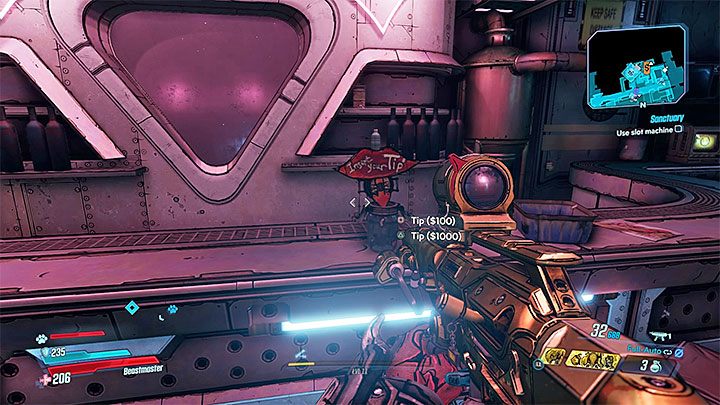 Po znalezieniu się w kantynie odszukaj pojemnik na napiwki - Lista trofeów w Borderlands 3 - Borderlands 3 - poradnik do gry