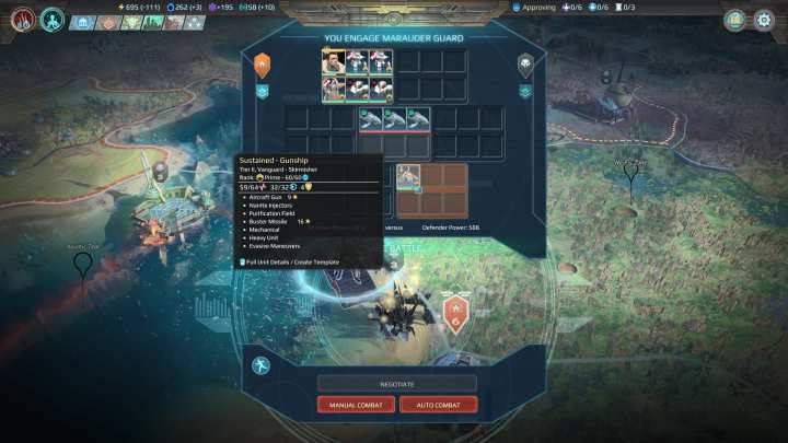 Warto przed rozpoczęciem starcia sprawdzić, z kim przyjdzie CI walczyć. - Rozpoczęcie starcia w Age of Wonders Planetfall - Age of Wonders Planetfall - poradnik do gry