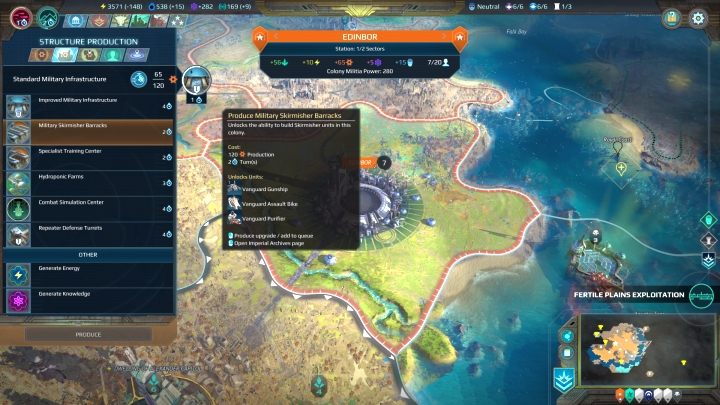 Kolonie rozwija się w głównej mierze poprzez wznoszenie w jej obrębie różnych konstrukcji. - Zakładanie i rozwój kolonii w Age of Wonders Planetfall - Age of Wonders Planetfall - poradnik do gry