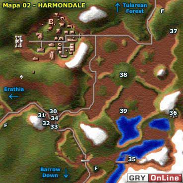 1 - Map: Harmondale | Might & Magic VII For Blood and Honor - Might & Magic VII: For Blood and Honor - poradnik do gry