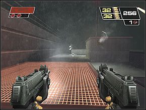 Wejdź do budki i załatw dwójkę oponentów - In the Rain | Public Information Building | Red Faction II - Red Faction II - poradnik do gry