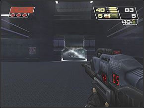 W nowym pomieszczeniu skręć od razu w lewo i tam po rampie troszkę wyżej - Industrial Processing | Inside the Nano Base | Red Faction II - Red Faction II - poradnik do gry