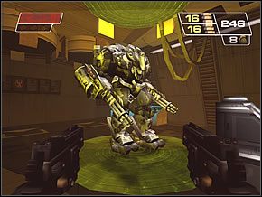 To znane Ci już potężne monstrum w wersji super wzmocnionej będzie nie lada pomocnikiem w tej i kolejnych misjach - Having a Blast | Inside the Nano Base | Red Faction II - Red Faction II - poradnik do gry