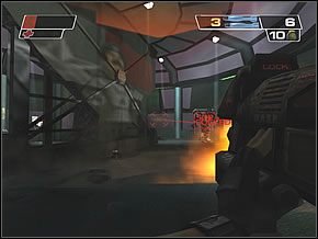 Zbieraj od razu apteczkę i naboje do rakietnicy (potrzebujesz około 4 magazynków), gdyż za jakiś czas na ich miejsce pojawia się po zebraniu nowe - The Final Battle | In Sopots Deadly Embrace | Red Faction II - Red Faction II - poradnik do gry