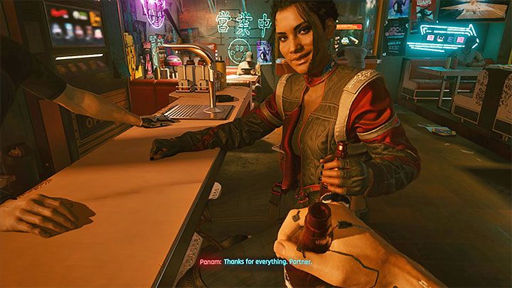 Pierwsza okazja do poflirtowania z Panam pojawia się w końcowej części głównej misji Na rozdrożach - Cyberpunk 2077: Panam Palmer - romans/seks - Cyberpunk 2077 - poradnik do gry