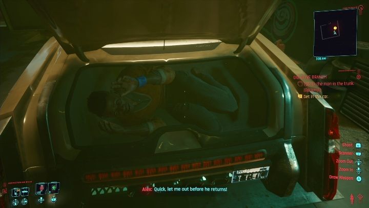 W samochodzie znajdziesz mężczyznę - Cyberpunk 2077: Przesyłka specjalna, Westbrook - kontrakty, solucja, mapa - Cyberpunk 2077 - poradnik do gry