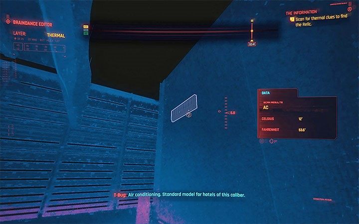 Odblokujesz warstwę termalną, z której zacznij od razu korzystać - Cyberpunk 2077: Cherchez la Femme/The Information - solucja, opis przejścia - Cyberpunk 2077 - poradnik do gry