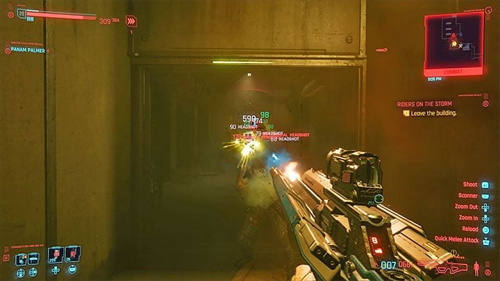 W przypadku braku dostatecznej liczby punktów Zdolności technicznych musisz wyruszyć w drogę powrotną przez piwnicę i następnie parter głównego budynku - Cyberpunk 2077: Kto sieje wiatr/Riders on the Storm (Panam) - solucja - Cyberpunk 2077 - poradnik do gry