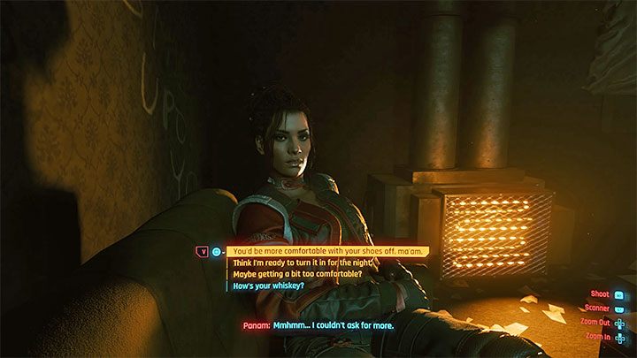 Porozmawiaj z Panam i Saulem i usiądź na kanapie - Cyberpunk 2077: Kto sieje wiatr/Riders on the Storm (Panam) - solucja - Cyberpunk 2077 - poradnik do gry