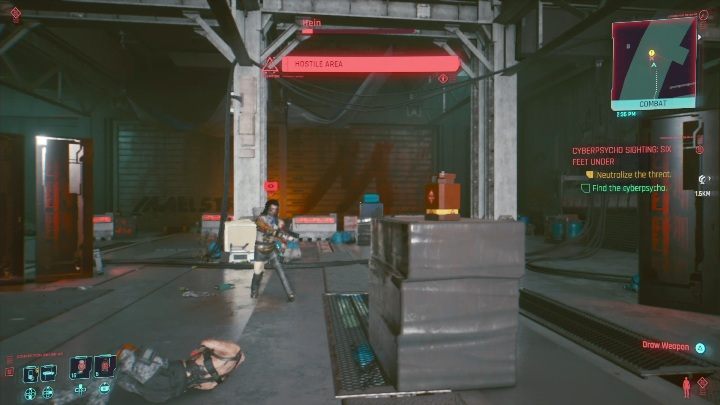 Jak zacząć: ukończyć zadanie Ostatnia taka robota i odnaleźć przeciwnika na mapie - Cyberpunk 2077: Głęboko pod ziemią - cyberpsychopata, solucja - Cyberpunk 2077 - poradnik do gry