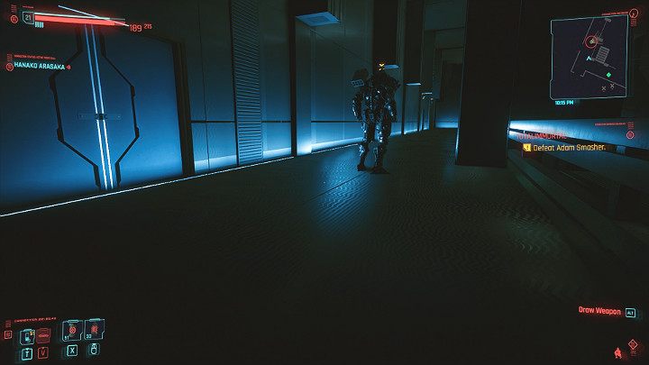 Tak, Adama Smashera, tak jak wszystkich pozostałych bossów, których spotkasz w grze Cyberpunk 2077, można zabić z ukrycia - Cyberpunk 2077: Siostra i brat/Totalimmortal - solucja, opis przejścia - Cyberpunk 2077 - poradnik do gry