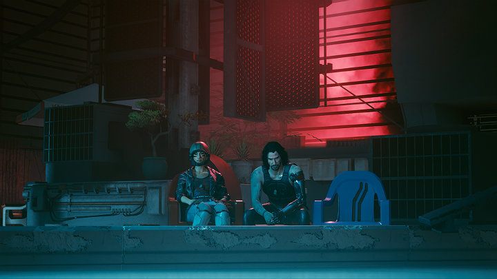 Dojdzie do krótkiej, ale bardzo szczerej rozmowy pomiędzy V i Johnnym w której obydwoje zgodzą się, że jednak czegoś się od siebie nauczyli - Cyberpunk 2077: Najgorsze zakończenie - Cyberpunk 2077 - poradnik do gry