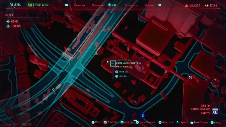 Lokalizacja: zachodnia część Santo Domingo, Arroyo - Cyberpunk 2077: Kradzież, Santo Domingo - kontrakty, solucja, mapa - Cyberpunk 2077 - poradnik do gry