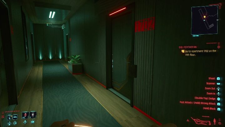 Solucja: twoim zadaniem jest dostanie się do mieszkania 1702 - Cyberpunk 2077: Kradzież, Heywood - kontrakty, solucja, mapa - Cyberpunk 2077 - poradnik do gry