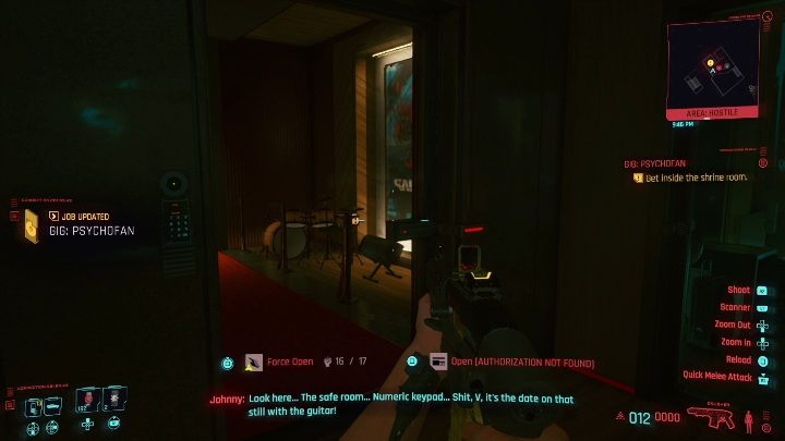 Gitara znajduje się w zamkniętym pokoju - Cyberpunk 2077: Kradzież, Heywood - kontrakty, solucja, mapa - Cyberpunk 2077 - poradnik do gry