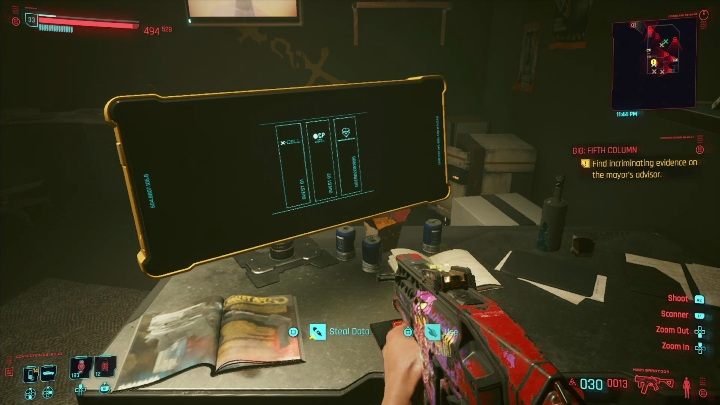 Cel: dane z komputera - Cyberpunk 2077: Kradzież, Heywood - kontrakty, solucja, mapa - Cyberpunk 2077 - poradnik do gry