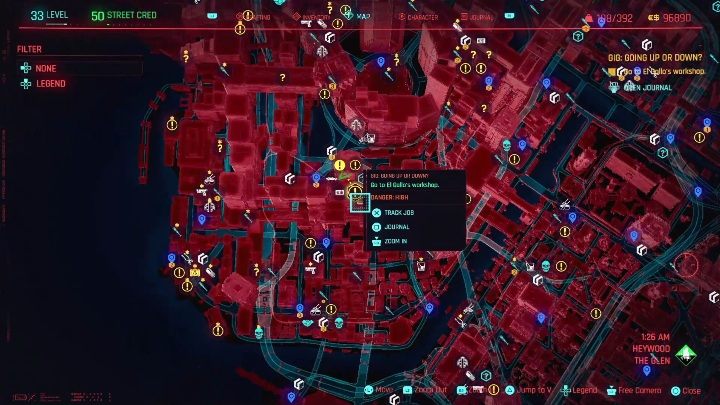 Lokalizacja: północna część Heywood, Glen - Cyberpunk 2077: Kradzież, Heywood - kontrakty, solucja, mapa - Cyberpunk 2077 - poradnik do gry