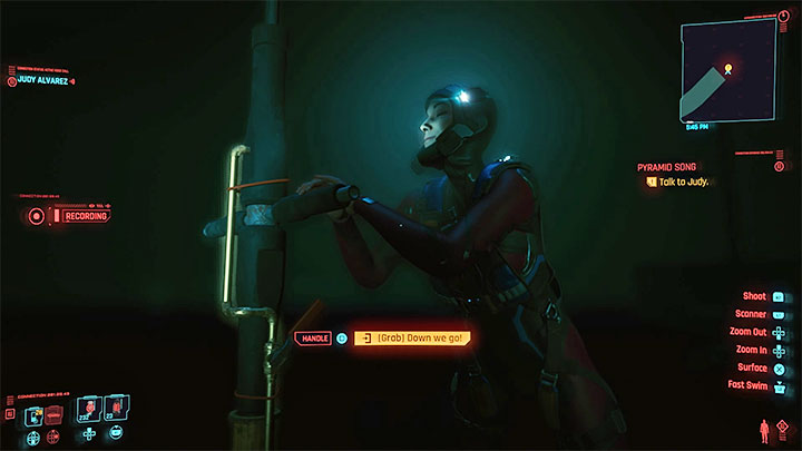 Wskocz do wody i zanurkuj - Cyberpunk 2077: W topieli/Pyramid Song (Judy) - solucja, opis przejścia - Cyberpunk 2077 - poradnik do gry