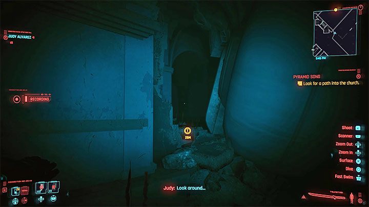 Kolejne miejsce, które możesz opcjonalnie zbadać to stacja benzynowa - Cyberpunk 2077: W topieli/Pyramid Song (Judy) - solucja, opis przejścia - Cyberpunk 2077 - poradnik do gry
