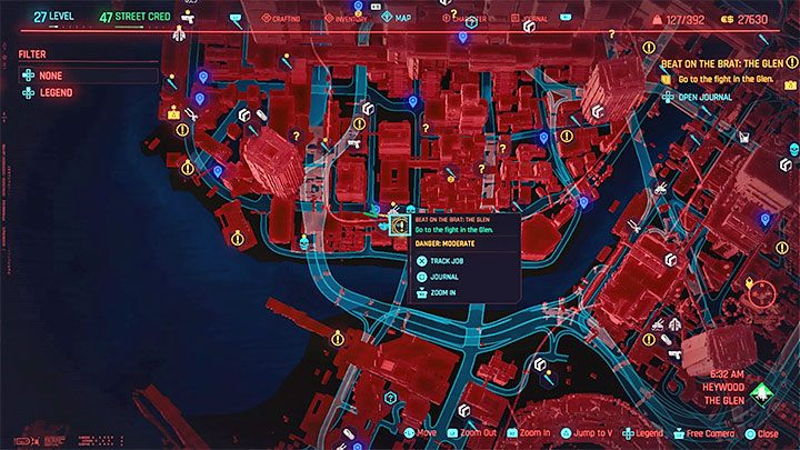 Miejsce rozegrania walki to arena w dzielnicy The Glen w Heywood - Cyberpunk 2077: Do krwi - solucja, opis przejścia - Cyberpunk 2077 - poradnik do gry